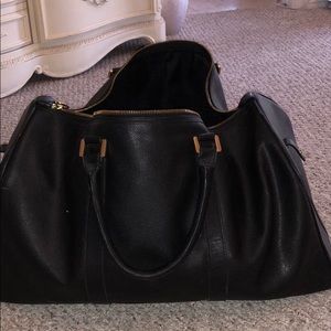 Black Versace duffel